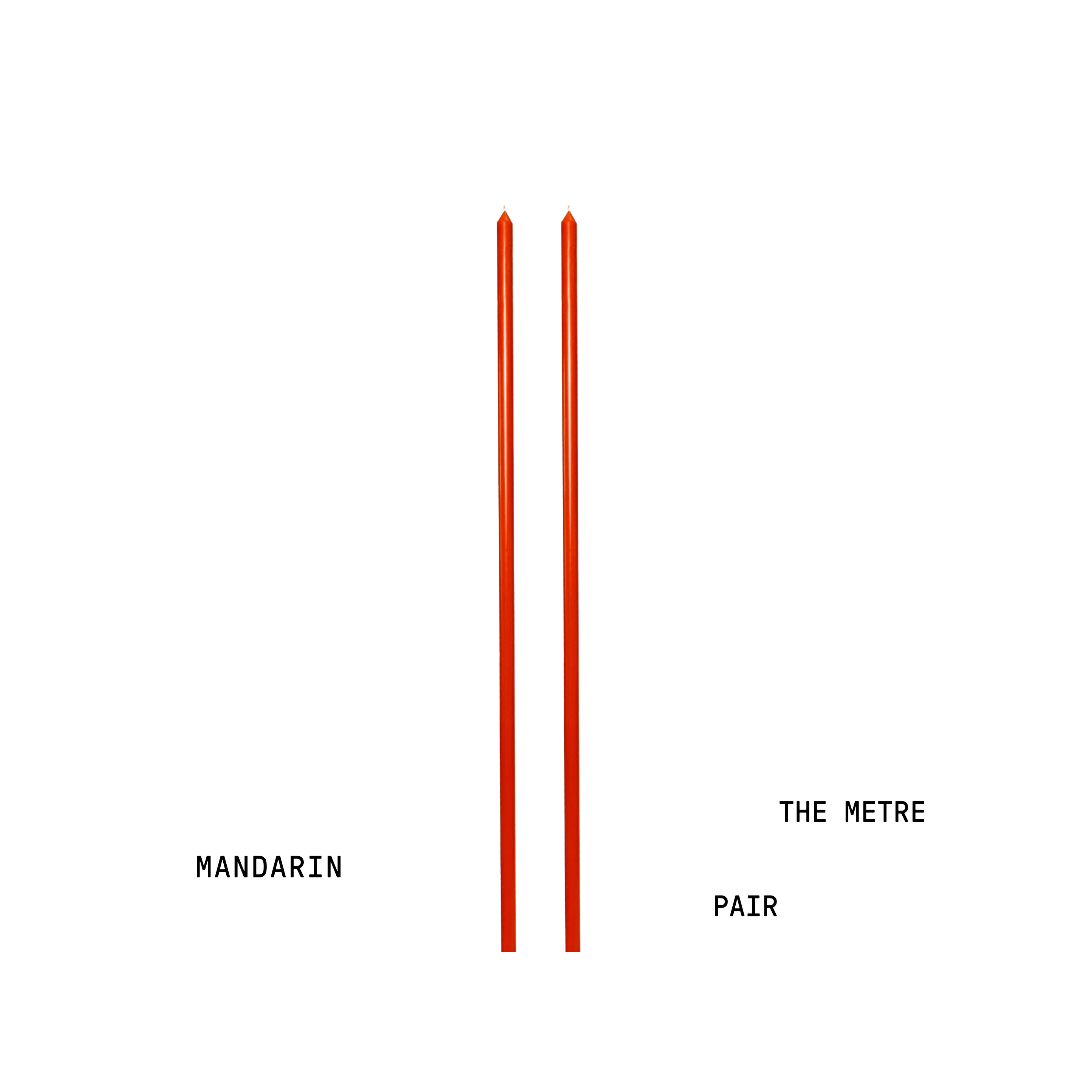 MANDARIN TAPERED CANDLE PAIR