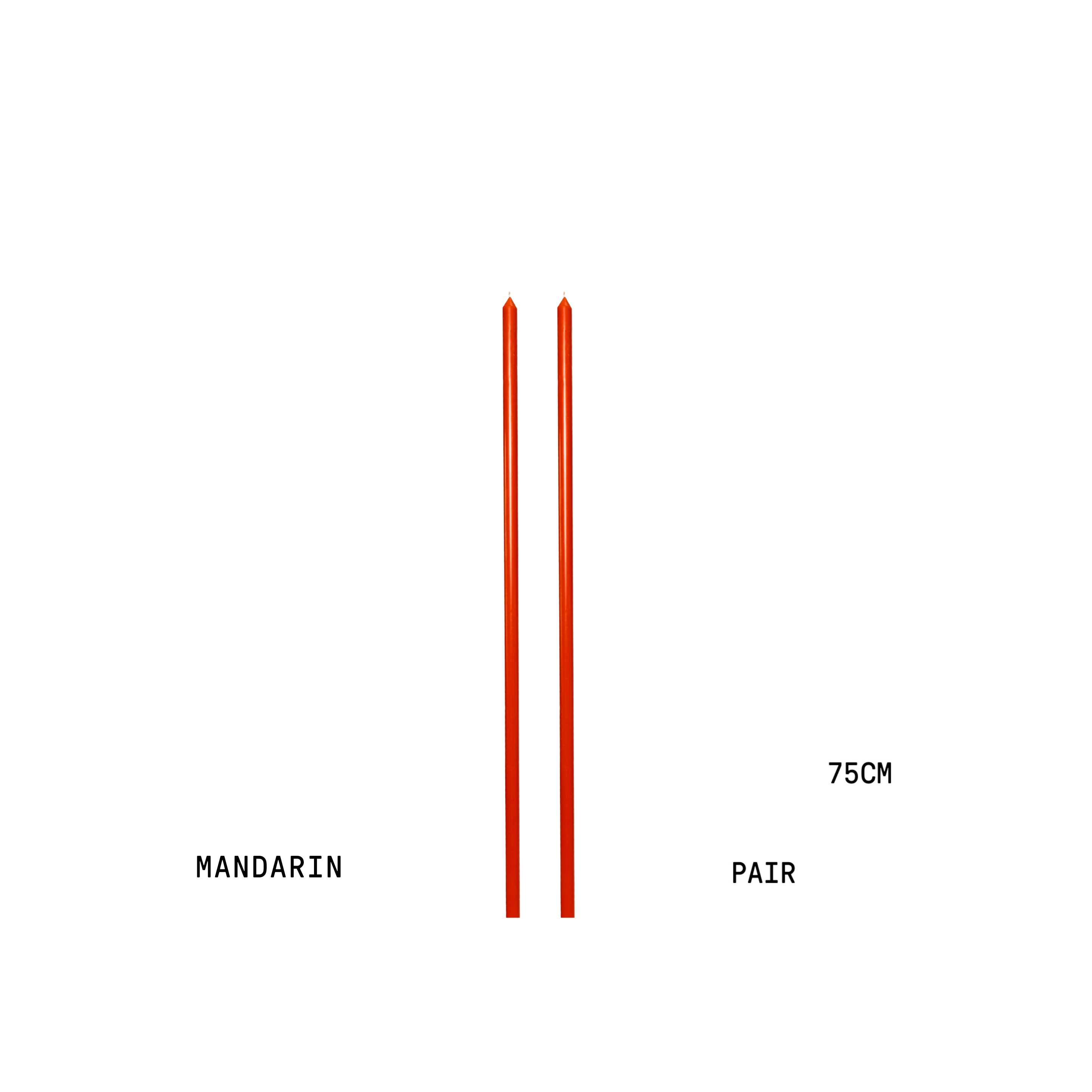 MANDARIN TAPERED CANDLE PAIR