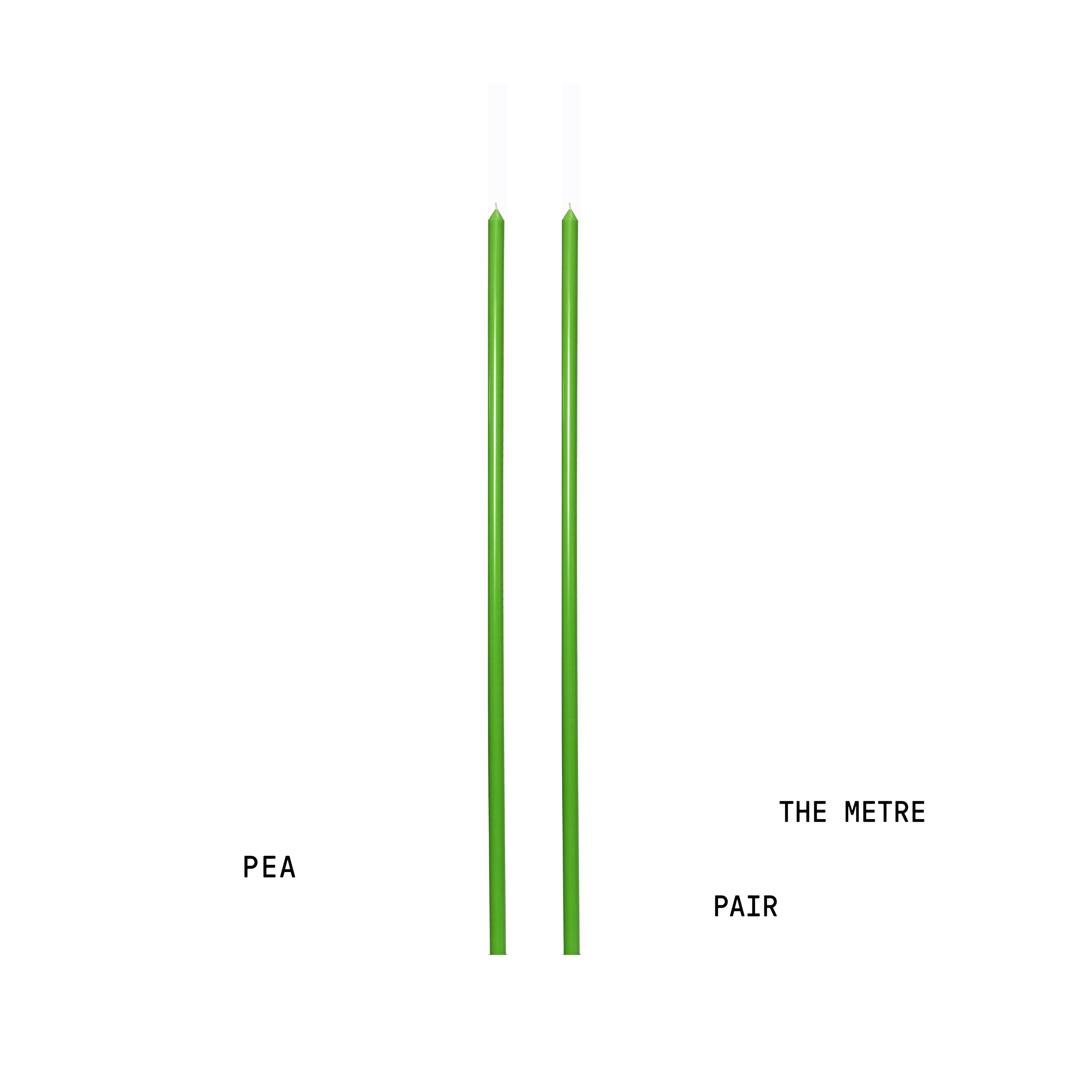 PEA TAPERED CANDLE PAIR