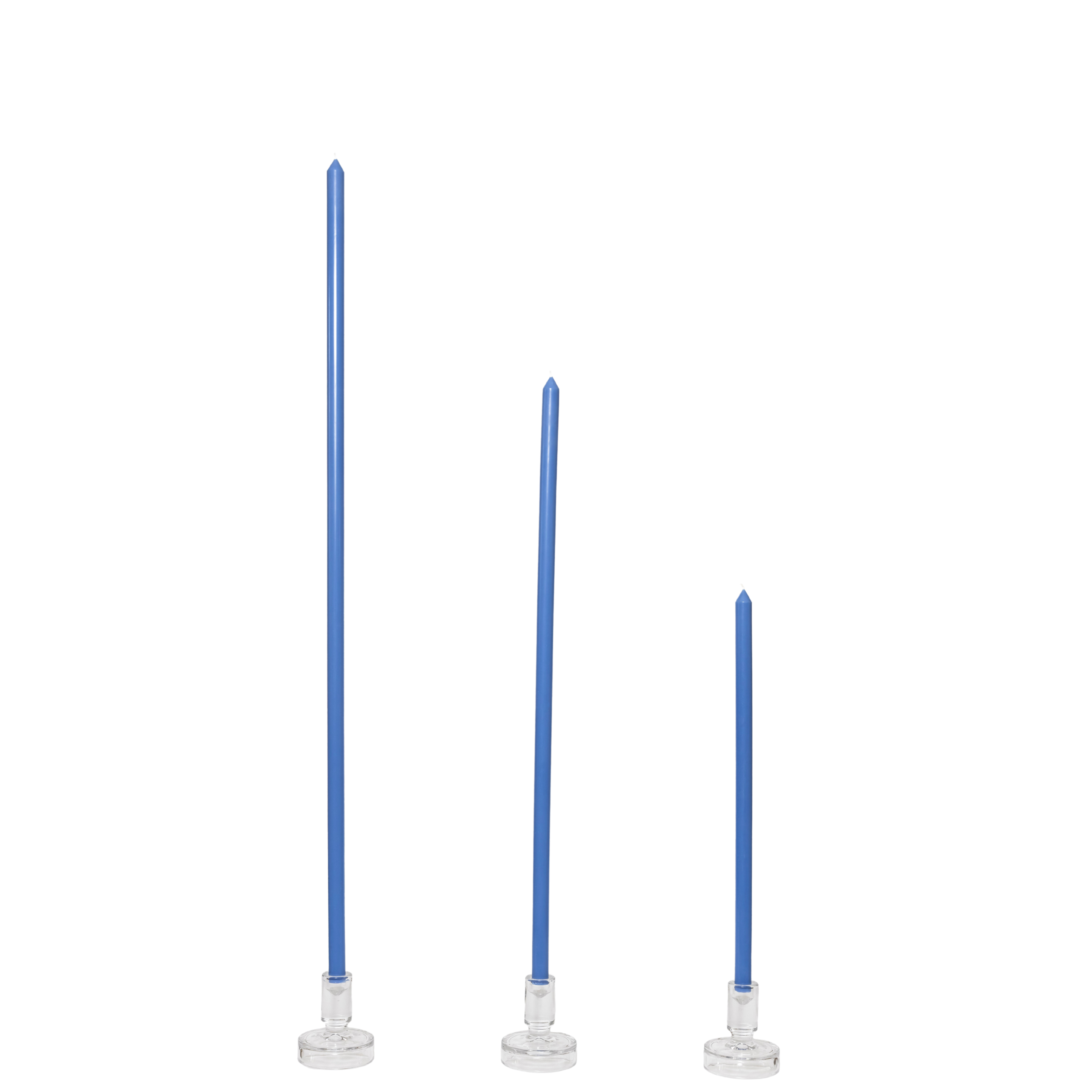 CERULEAN TAPERED CANDLE PAIR