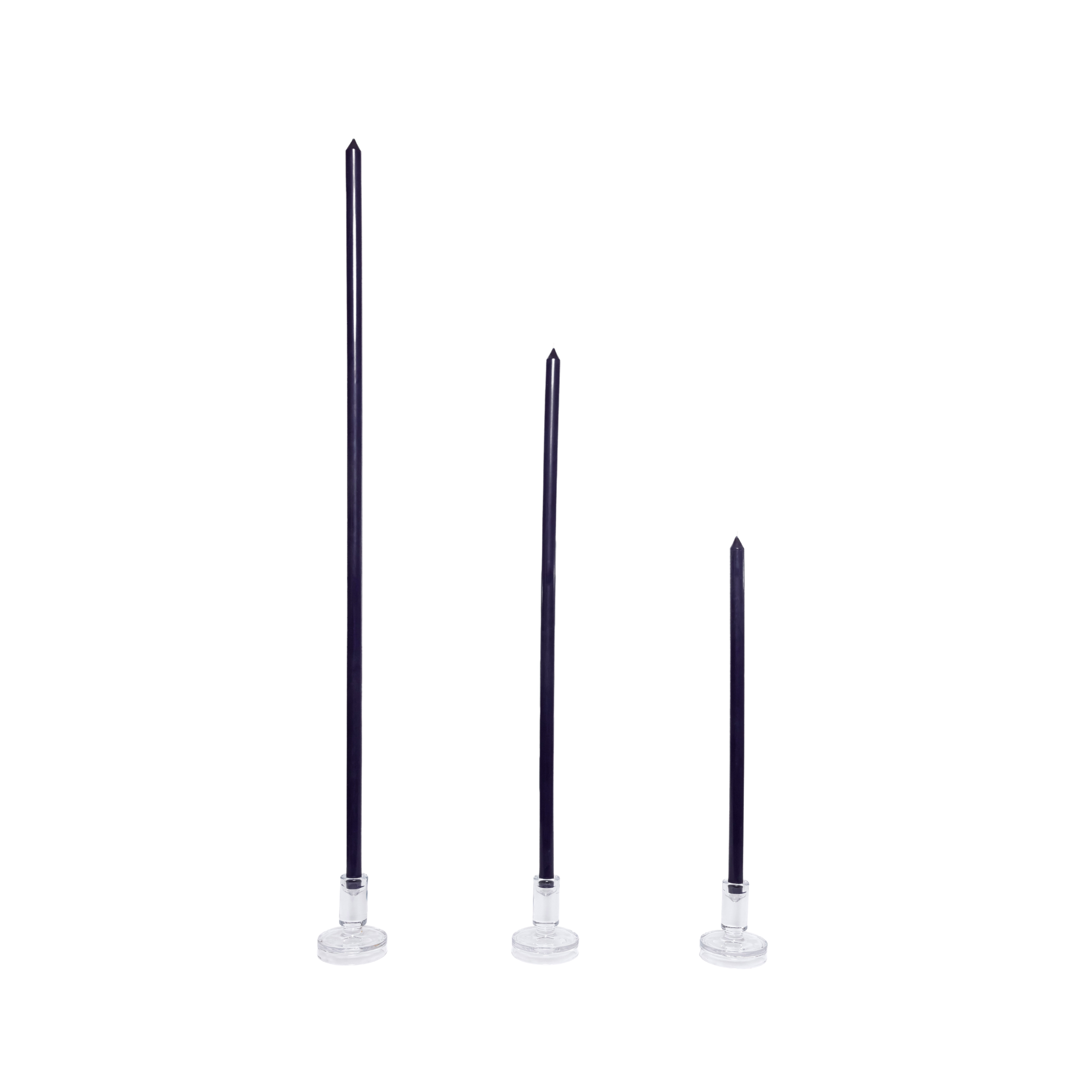 MIDNIGHT TAPERED CANDLE PAIR