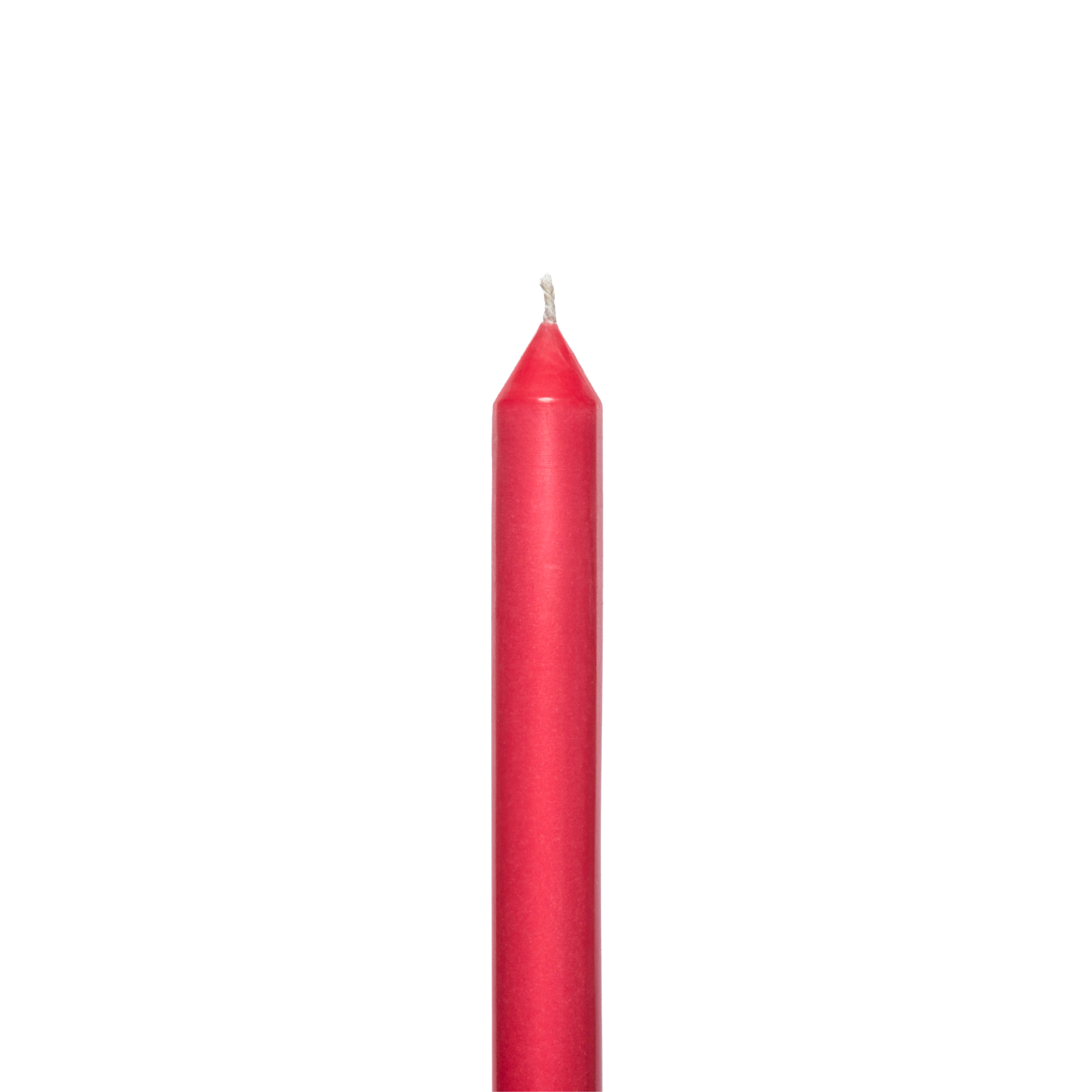 RHUBARB TAPERED CANDLE PAIR